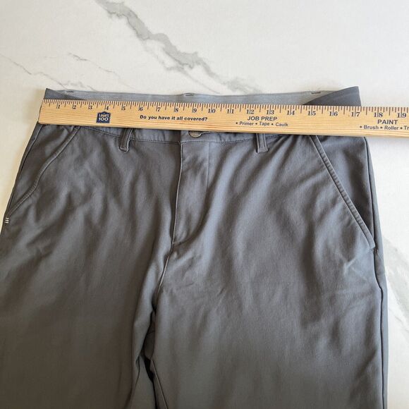 Adidas Golf Pants Mens Size 34 Gray Lightweight Performance Stretch Chino - Picture 7 of 15